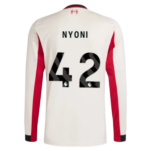 Nyoni #42 Fotbalové Dresy Liverpool FC 2025-26 Venkovní Dres Mužské Dlouhý Rukáv