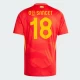 O. Sancet #18 Fotbalové Dresy Španělsko Mistrovství Evropy 2024 Domácí Dres Mužské