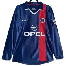 Paris Saint-Germain PSG Retro Dres 2001-02 Domácí Mužské Dlouhý Rukáv