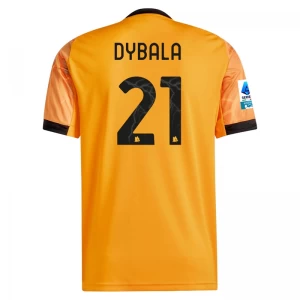 Paulo Dybala 21 2025-26 Away Fotbalové Dresy AS Roma 2025-26 Venkovní Dres Mužské