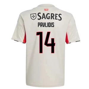 Pavlidis #14 Fotbalové Dresy SL Benfica 2025-26 Venkovní Dres Mužské