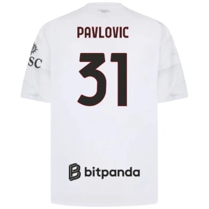 Pavlovic #31 Fotbalové Dresy AC Milan 2026-27 Venkovní Dres Mužské