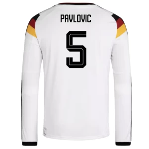 Pavlovic #5 Fotbalové Dresy Německo Mistrovství Světa 2026 Domácí Dres Mužské Dlouhý Rukáv