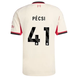 Pecsi #41 Fotbalové Dresy Liverpool FC 2025-26 Venkovní Dres Mužské