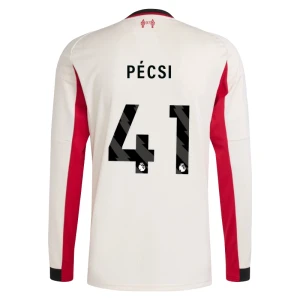 Pecsi #41 Fotbalové Dresy Liverpool FC 2025-26 Venkovní Dres Mužské Dlouhý Rukáv