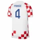 Perisic #4 Fotbalové Dresy Chorvatsko Mistrovství Světa 2022 Domácí Dres Mužské