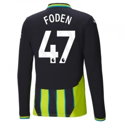 Phil Foden #47 Fotbalové Dresy Manchester City 2024-25 Venkovní Dres Mužské Dlouhý Rukáv