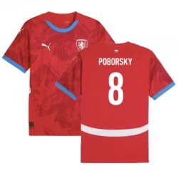 Poborsky #8 Fotbalové Dresy Česká Republika Mistrovství Evropy 2024 Domácí Dres Mužské