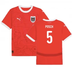 Posch #5 Fotbalové Dresy Rakousko Mistrovství Evropy 2024 Domácí Dres Mužské