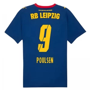 Poulsen #9 Fotbalové Dresy RB Leipzig 2025-26 Venkovní Dres Mužské