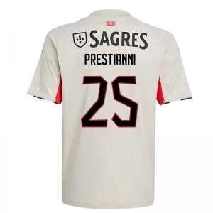Prestianni #25 Fotbalové Dresy SL Benfica 2025-26 Venkovní Dres Mužské