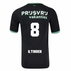 Q. Timber #8 Fotbalové Dresy Feyenoord 2024-25 Venkovní Dres Mužské