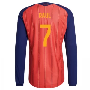 Raul #7 Fotbalové Dresy Španělsko Mistrovství Světa 2026 Domácí Dres Mužské Dlouhý Rukáv
