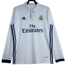 Real Madrid Retro Dres 2016-17 Domácí Mužské Dlouhý Rukáv