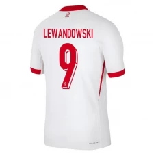 Robert Lewandowski #9 Fotbalové Dresy Polsko Mistrovství Evropy 2024 Domácí Dres Mužské