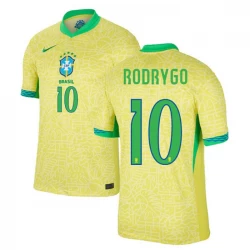 Rodrygo #10 Fotbalové Dresy Brazílie Copa America 2024 Domácí Dres Mužské