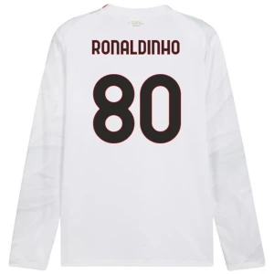 Ronaldinho Gaúcho #80 Fotbalové Dresy AC Milan 2026-27 Venkovní Dres Mužské Dlouhý Rukáv