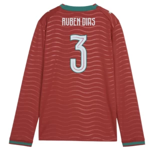 Ruben #3 Fotbalové Dresy Portugalsko Mistrovství Světa 2026 Domácí Dres Mužské Dlouhý Rukáv