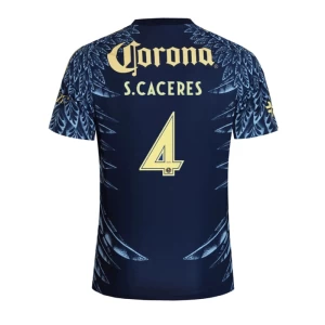 S. CACERES #4 Fotbalové Dresy Club América 2025-26 Venkovní Dres Mužské