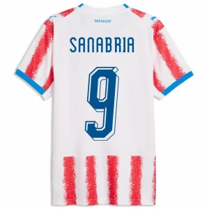 Sanabria #9 Fotbalové Dresy Paraguay Mistrovství Světa 2026 Domácí Dres Mužské