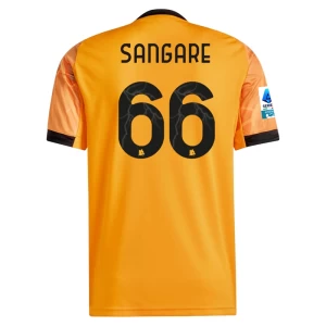 Sangare #66 Fotbalové Dresy AS Roma 2025-26 Venkovní Dres Mužské