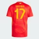 Sarabia #17 Fotbalové Dresy Španělsko Mistrovství Evropy 2024 Domácí Dres Mužské