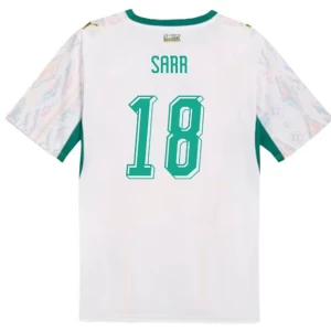 Sarr #18 Fotbalové Dresy Senegal Mistrovství Světa 2026 Domácí Dres Mužské