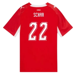 Schar #22 Fotbalové Dresy Švýcarsko Mistrovství Světa 2026 Domácí Dres Mužské