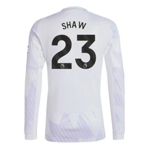 Shaw #23 Fotbalové Dresy Manchester United 2025-26 Venkovní Dres Mužské Dlouhý Rukáv