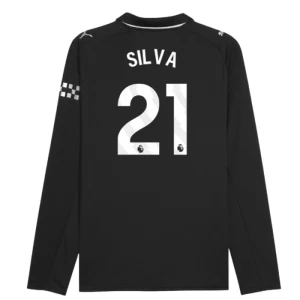 Silva #21 Fotbalové Dresy Manchester City 2025-26 Venkovní Dres Mužské Dlouhý Rukáv