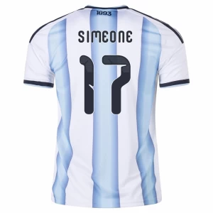 Simeone #17 Fotbalové Dresy Argentina Mistrovství Světa 2026 Domácí Dres Mužské