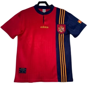 Španělsko Retro Dres 1996 Domácí Mužské