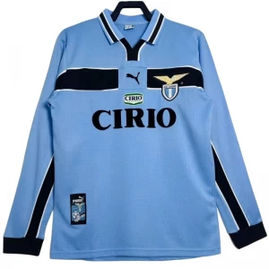 SS Lazio Retro Dres 1998-99 Domácí Mužské Dlouhý Rukáv