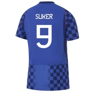 Suker #9 Fotbalové Dresy Chorvatsko Mistrovství Světa 2026 Venkovní Dres Mužské