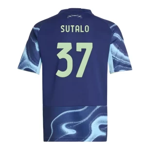 Sutalo #37 Fotbalové Dresy AFC Ajax Amsterdam 2025-26 Venkovní Dres Mužské