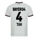 Tah #4 Fotbalové Dresy Bayer 04 Leverkusen 2023-24 Venkovní Dres Mužské