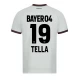 Tella #19 Fotbalové Dresy Bayer 04 Leverkusen 2023-24 Venkovní Dres Mužské