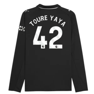 Toure Yaya #42 Fotbalové Dresy Manchester City 2025-26 Venkovní Dres Mužské Dlouhý Rukáv