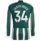 Van De Beek #34 Fotbalové Dresy Manchester United 2023-24 Venkovní Dres Mužské Dlouhý Rukáv