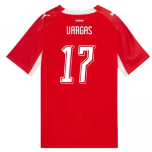 Vargas #17 Fotbalové Dresy Švýcarsko Mistrovství Světa 2026 Domácí Dres Mužské