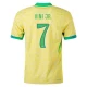 Vini Jr #7 Fotbalové Dresy Brazílie Copa America 2024 Domácí Dres Mužské