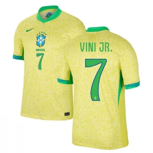 Vinicius Junior #7 Fotbalové Dresy Brazílie Copa America 2024 Domácí Dres Mužské