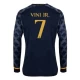 Vinicius Junior #7 Fotbalové Dresy Real Madrid 2023-24 Venkovní Dres Mužské Dlouhý Rukáv