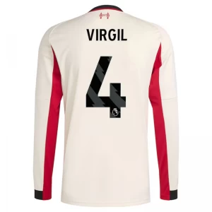 Virgil van Dijk #4 Fotbalové Dresy Liverpool FC 2025-26 Venkovní Dres Mužské Dlouhý Rukáv