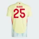 Vivian #25 Fotbalové Dresy Španělsko Mistrovství Evropy 2024 Venkovní Dres Mužské