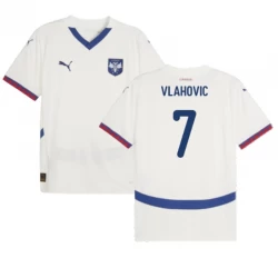 Vlahovic #7 Fotbalové Dresy Srbsko Mistrovství Evropy 2024 Venkovní Dres Mužské