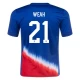 Weah #21 Fotbalové Dresy Spojené Státy Americké Copa America 2024 Venkovní Dres Mužské