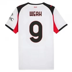 Weah #9 Fotbalové Dresy AC Milan 2025-26 Venkovní Dres Mužské