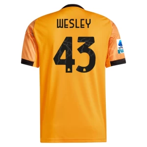 Wesley #43 Fotbalové Dresy AS Roma 2025-26 Venkovní Dres Mužské