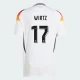 Wirtz #17 Fotbalové Dresy Německo Mistrovství Evropy 2024 Domácí Dres Mužské